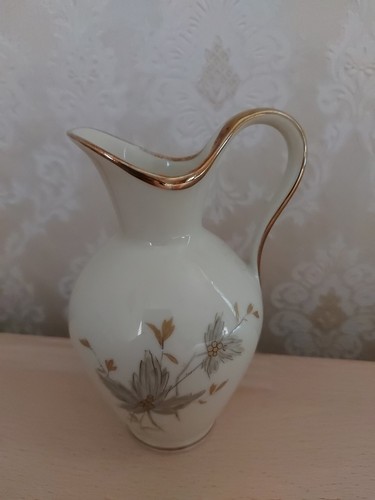 Deko vase kanne gold creme - deko,