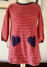 Kleid Mädchen Biobaumwolle Organic Cotton Drappa Dot Skandinavische Mode 5 Jahre