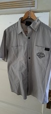 Original Harley Davidson Herren Hemd Gr M, Baumwolle   GRAU