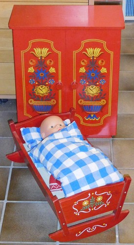 Babypuppe puppenmöbel bett - puppenmöbel, +