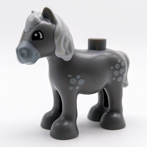 Lego duplo pferd fohlen grau - duplo,