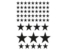Plott Aufkleber 57 Sterne Set