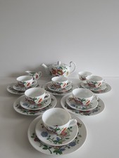 August Warnecke Hamburg Primavera 9051 Teeservice 21-tlg. 6 Personen WIE NEU !!!