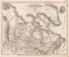 Kanada Original Stahlstich Landkarte Bibl. Inst. 1850