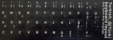 Türkische Tastaturaufkleber Turk, Türkiye, Turkish (Nr.1). Versand heute
