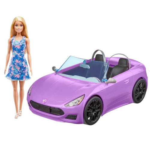 Barbie cabrio auto lila - cabrio,