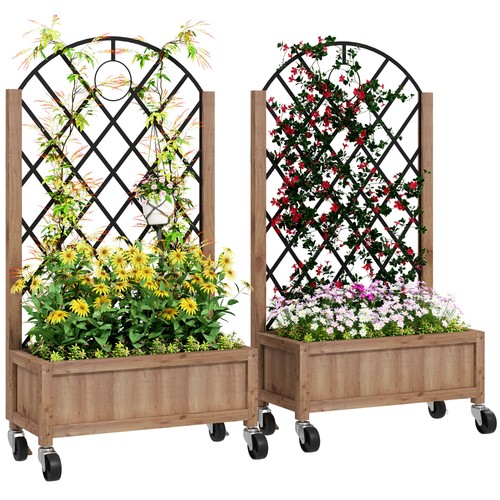 2er set hochbeet pflanzkasten - set,