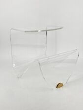*BEISTELLTISCH ACRYL GLAS PLEXIGLAS VINTAGE 70ER MESSING ITALIEN DESIGN