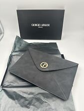 Tasche Clutsch Giorgio Armani Top Inkl Verpackung Schwarz Luxury 