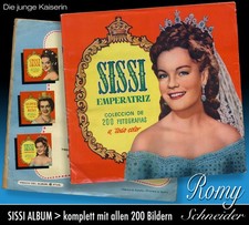 SISSI  DIE JUNGE KAISERIN SAMMELBILDER ALBUM mit 200 BILDERN ROMY SCHNEIDER 1956