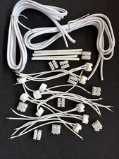 10x Paulmann GU5,3 Sockel Lampen Fassung Keramik mit Kabel GY6,35/ MR11 / Gu4/G4