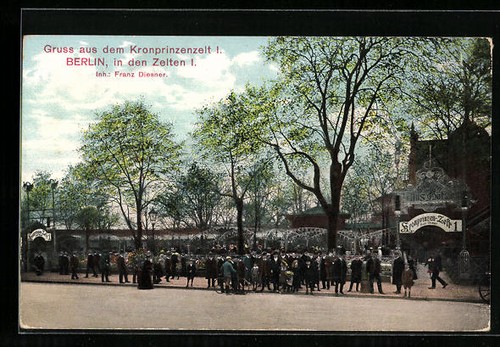 Berlin tiergarten gasthaus - ak,