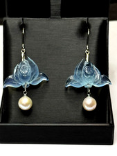 Schöne Ohrringe Aquamarin