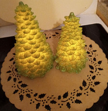 2er Set Weihnachtsbäume,LED,Glitzer,Timer,FLAMBIANCE; incl. Batterien TOP