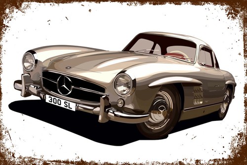 Blechschild mercedes benz - blechschild,