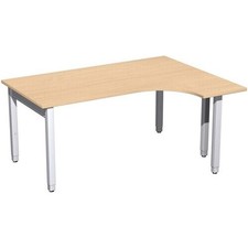 Eckschreibtisch rechts, 4-Fuß