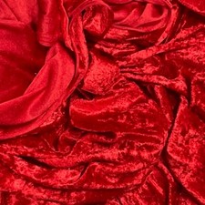 Crushed Velour Samt Stoff