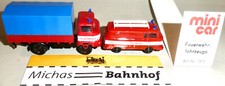 Feuerwehrfahrzeuge DDR Sonderset (Pl/bl) mini car OVP H0 1/87 HN2 å