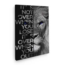 Motivation Löwe Black & White