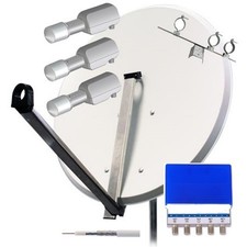 SAT Anlagemit 3 Lnb  für 