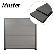 Muster WPC Zaun  Sichtschutz