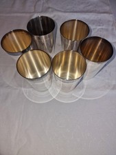 6 Becher BSF versilbert, 11cm