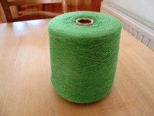 100% Bourette-Seide, grün, Nm