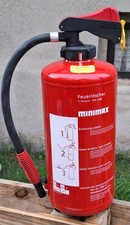 Feuerlöscher Minimax 9l 55A 233B leer mit leerer Patrone für Bastelzwecke 