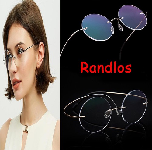 Retro runde randlos lesebrille - retro,