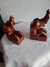 Buchstützen Holz Elefanten Buchständer