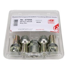 febi 27056 Felgenschloss Satz M14x1,5 für AUDI FORD MERCEDES-BENZ SEAT SKODA VW
