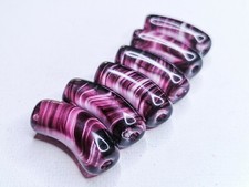 6 alte Böhmische Glasperlen