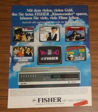 Seltene werbung vintage fisher - werbung,