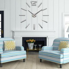 Wanduhr Uhr 3D Wandtattoo Deko