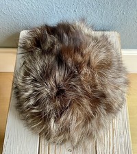 Echt Pelz Mütze Fuchs Vintage Innen Umfang: 55 / 56 cm Hut Damen russisch 1973