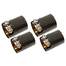 4 Carbon Auspuff Endrohre gold/schwarz glänzend für BMW 2er M2 3er M3 4er M4