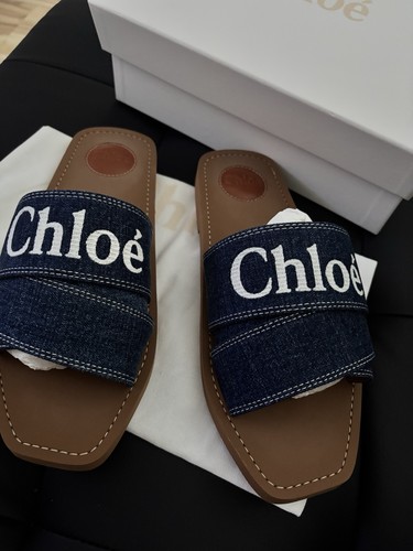 Chloe slides woody - woody, pantoletten