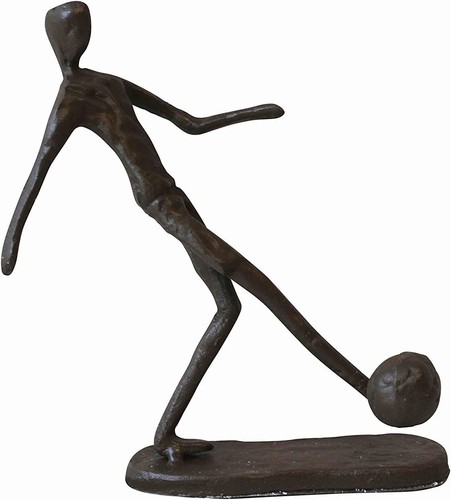 Abstrakte fußballer skulptur - abstrakte,