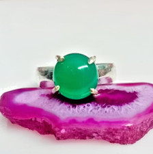Grüner onyx edelsteinring aus - grüner,