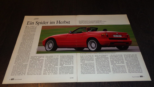 Alpina bmw bericht - z1, (1990)