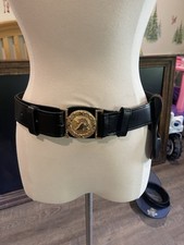 Black Leather Sabre Belt USMA