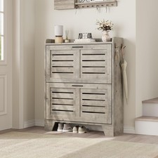 Schmal Schuhschrank 2 Klappen