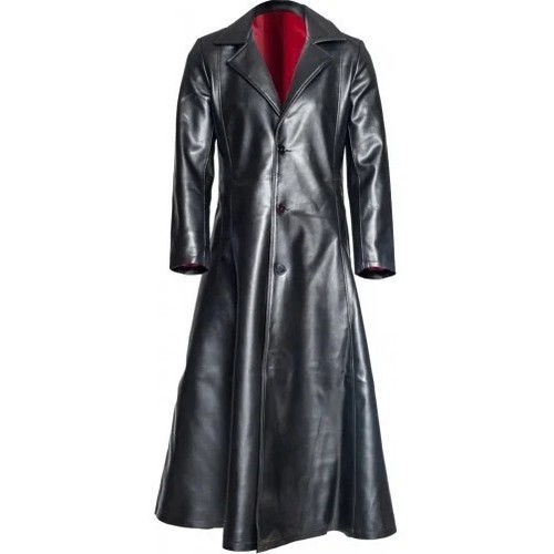 Trenchcoat kunstleder langer - trenchcoat,