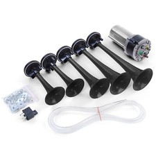 Trompete Fanfare A 5 Töne Melodie La Cucaracha Mit Kompressor Schwarz 118dB 12