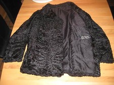Breitschwanz Persianer Pelzjacke SWAKARA schwarz 42 44 Pelz Karakul Astrachan