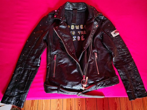 Gipsy lederjacke mit nieten - lederjacke,