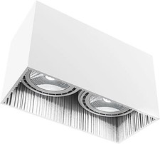 Nowodvorski Downlight Groove Einbauleuchte eckig 2-flg weiß 2xGU10 Deckenlampe