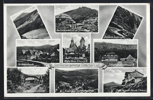 Brückenberg kirche wang - ak,
