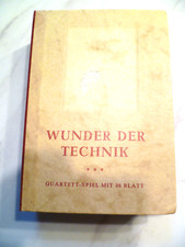 altes QUARTETT "WUNDER DER TECHNIK" von Schmid`s, 36 Blatt