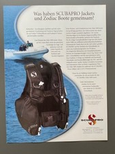 Werbeanzeige Scubapro Glide Jacket Zodiac Boot 2000 Vintage Ad Werbung Reklame